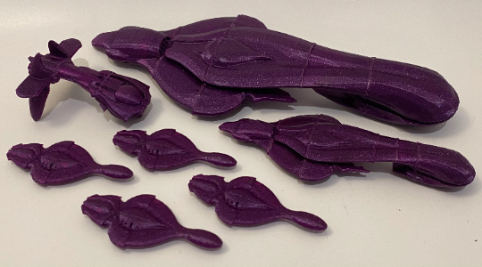 Halo: Fan made Covenant battle fleet- 7 piece set
