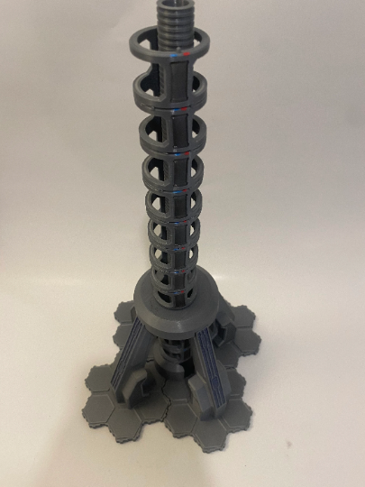 ONI_LABS Heroscape Space elevator diorama 15”