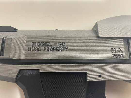 Halo: ASSEMBLED M6C Magnum Replica Toy- slide action-fan made