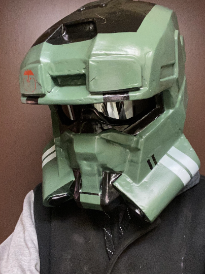 Halo Spartan paintball helmet