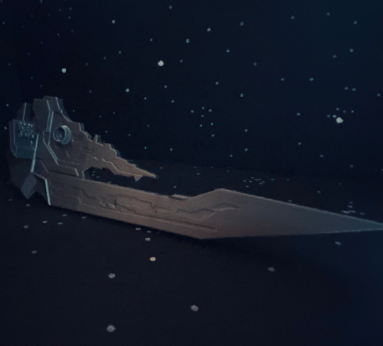 Halo: Fan made Forerunner Dragon frigate 8”