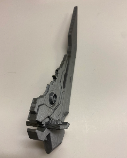 Halo: Fan made Forerunner Dragon frigate 8”