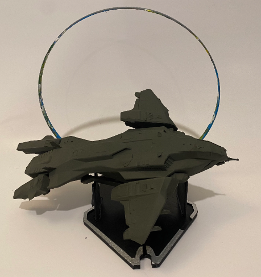 Halo: Pelican & Halo fan made display