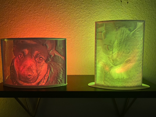 Lithopane backlit picture: Your custom photo!
