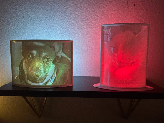 Lithopane backlit picture: Your custom photo!