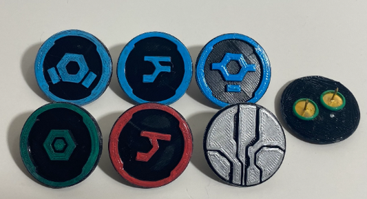 Halo: Fan made forerunner symbols pin set