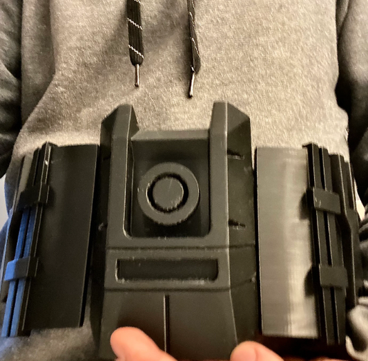 Halo ODST abdominal plates- fan made- molle attachable/Velcro.