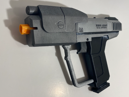 Halo: ASSEMBLED M6C Magnum Replica Toy- slide action-fan made