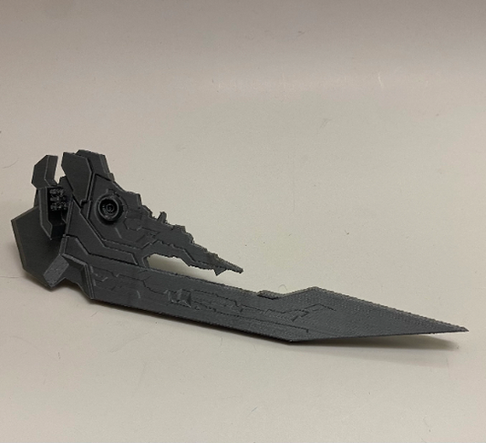 Halo: Fan made Forerunner Dragon frigate 8”