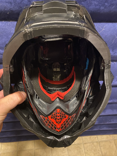 Halo Spartan paintball helmet