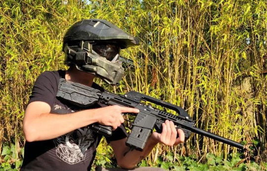 ONI_LABS Halo Battle rifle paintball attachments