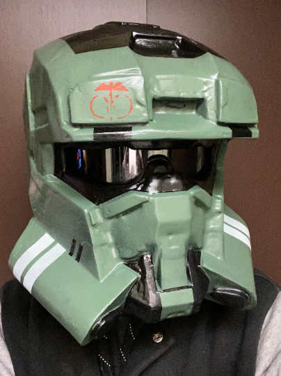 Halo Spartan paintball helmet