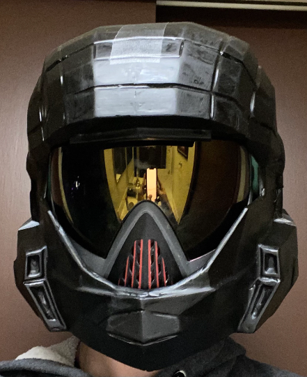 Halo Spartan paintball helmet