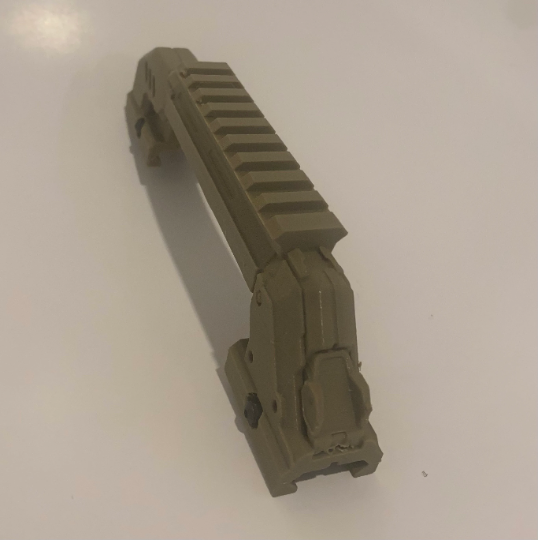 Halo: BR85 top carry handle with Picatinny rail for paintball/airsoft