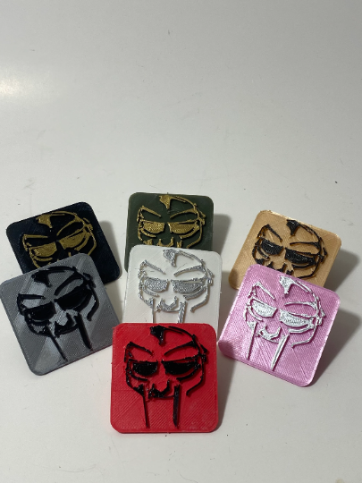 MF DOOM MASK fan pin set