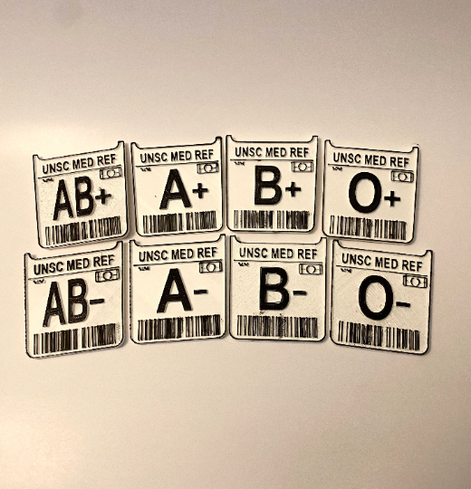 Halo: Fan made ODST blood type patches