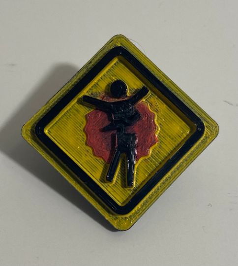 Halo: Fan made Splattered Pin
